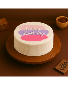 Pastel Palette Birthday Cake
