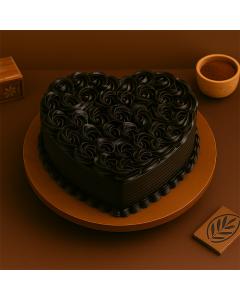Heart Shaped Chocolate Overload Cake